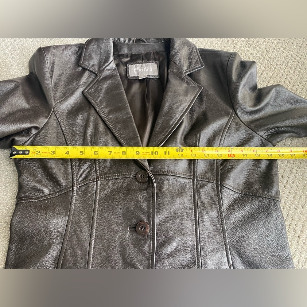 Wilsons Leather Women’s Jacket Size Large Chocolate Brown Color - Picture 13 of 16